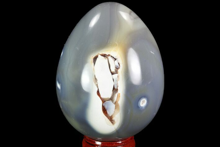 Bargain, Polished Blue Agate Egg - Madagascar #98682